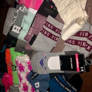 NWT🔴SALE PINK VICTORIA SECRET of socks